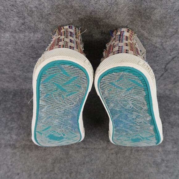 Blowfish Shoes Girls 6 Sneakers Casual Fruitcake High Top Distressed Canvas Grey - Picture 10 of 11